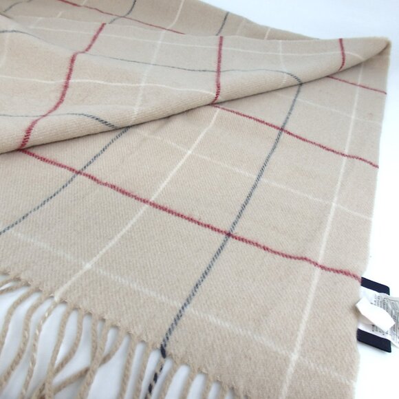 Authentic BURBERRY Check pattern blanket scarf wool [Used] - Picture 5 of 6